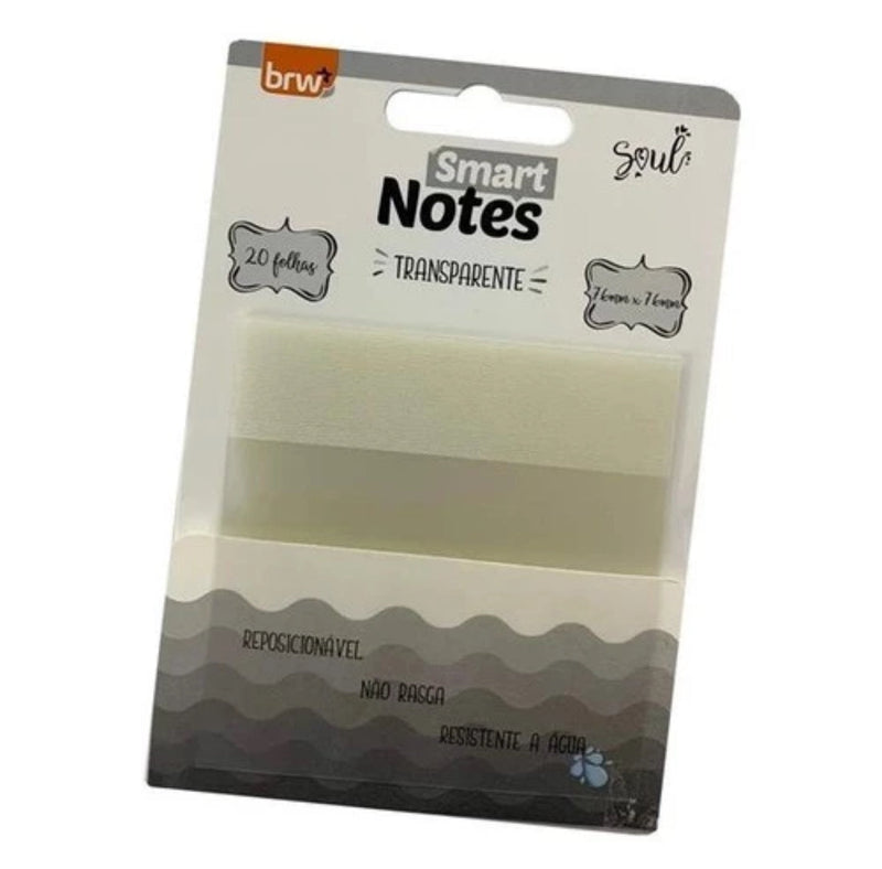 Bloco de notas Post-it transparente cor neutra